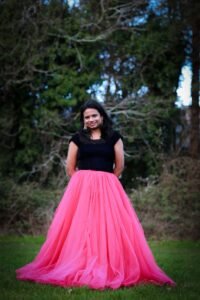 Velvet Top / Net Skirt